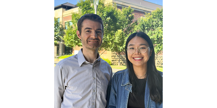 Dr. Bryan Beutel and Janice Wang at KCU